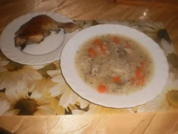 Rezept: Reiseintopf mit gebratener Hühnerkeule Reiseintopf mit gebratener Hühnerkeule - Rezept