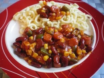 Würzige Würstchenpfanne - Rezept