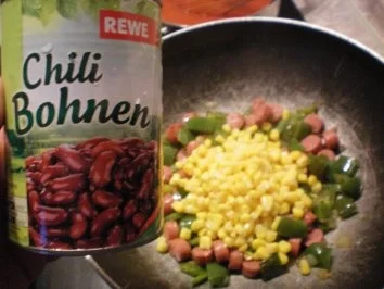 Würzige Würstchenpfanne - Rezept - Bild Nr. 3