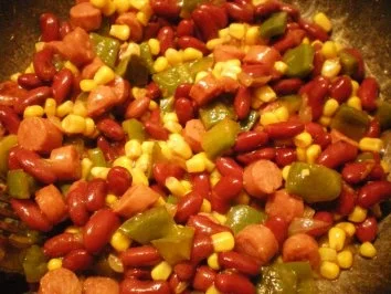 Würzige Würstchenpfanne - Rezept - Bild Nr. 4