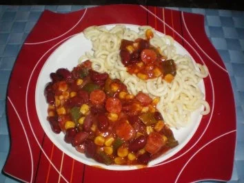 Würzige Würstchenpfanne - Rezept - Bild Nr. 6