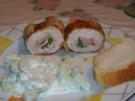 Putenrouladen mit Pfefferkäse - Rezept