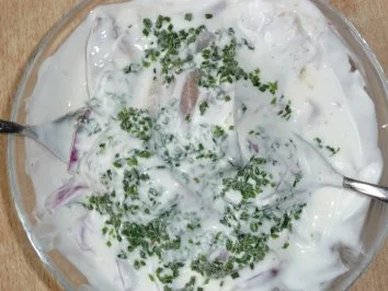 Matjes in Joghurt - Schnittlauchsoße - Rezept - Bild Nr. 3