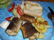 Aal satt. frisch gebraten... - Rezept