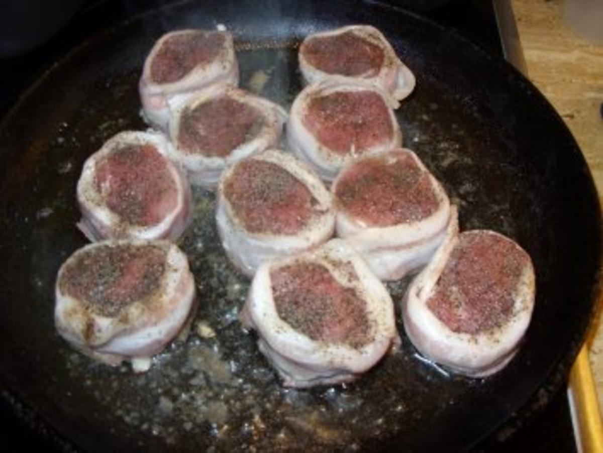 D: Schweinefilet im Baconkleid mit Spargelspitzen - Rezept - Bild Nr. 4