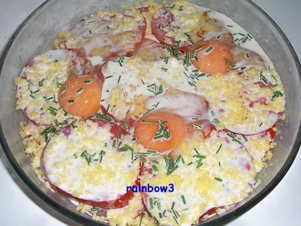 Auflauf: Eier auf Tomaten - Rezept - Bild Nr. 5