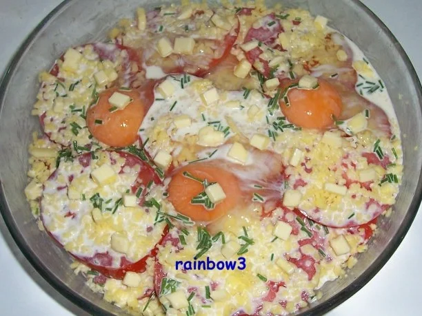 Auflauf: Eier auf Tomaten - Rezept - Bild Nr. 6