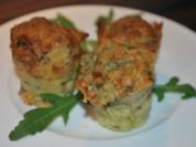 Ziegenkäse-Rucola-Mini-Muffins - Rezept