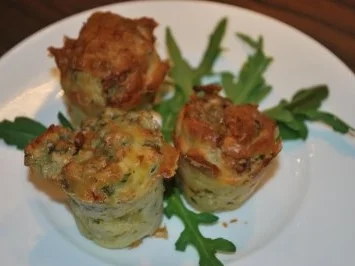 Ziegenkäse-Rucola-Mini-Muffins - Rezept - Bild Nr. 2