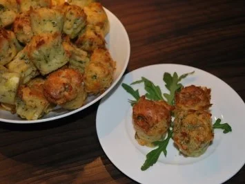 Ziegenkäse-Rucola-Mini-Muffins - Rezept - Bild Nr. 3