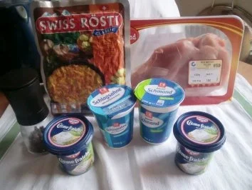 Rezept: Putenbrustscheiben mit Rösti überbacken Bild Nr. 2 Putenbrustscheiben mit Rösti überbacken - Rezept - Bild Nr. 2