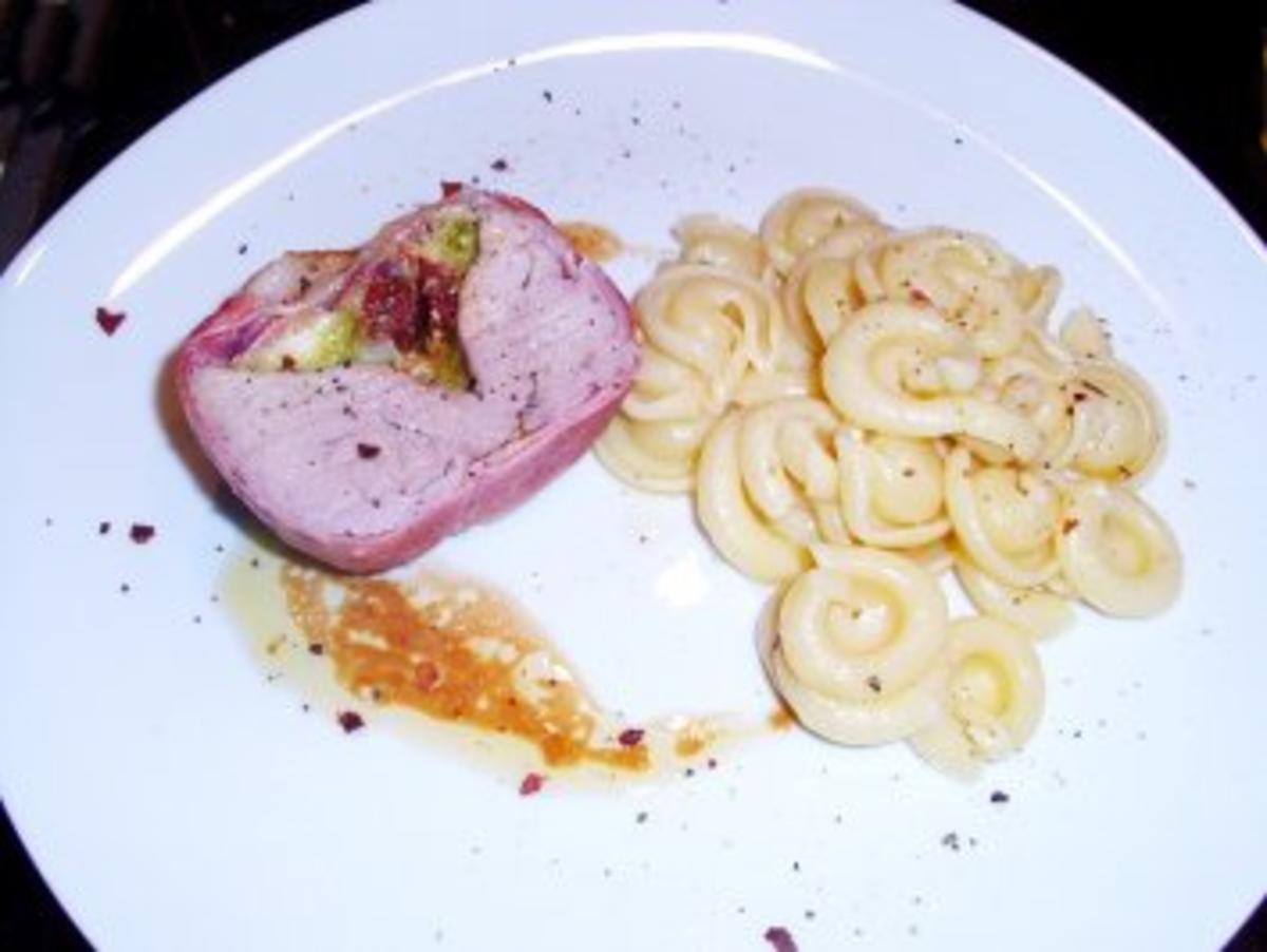 Fleisch: Schweinefilet al pesto - Rezept