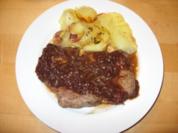 D: Zwiebelrostbraten mit Rotweinzwiebeln - Rezept