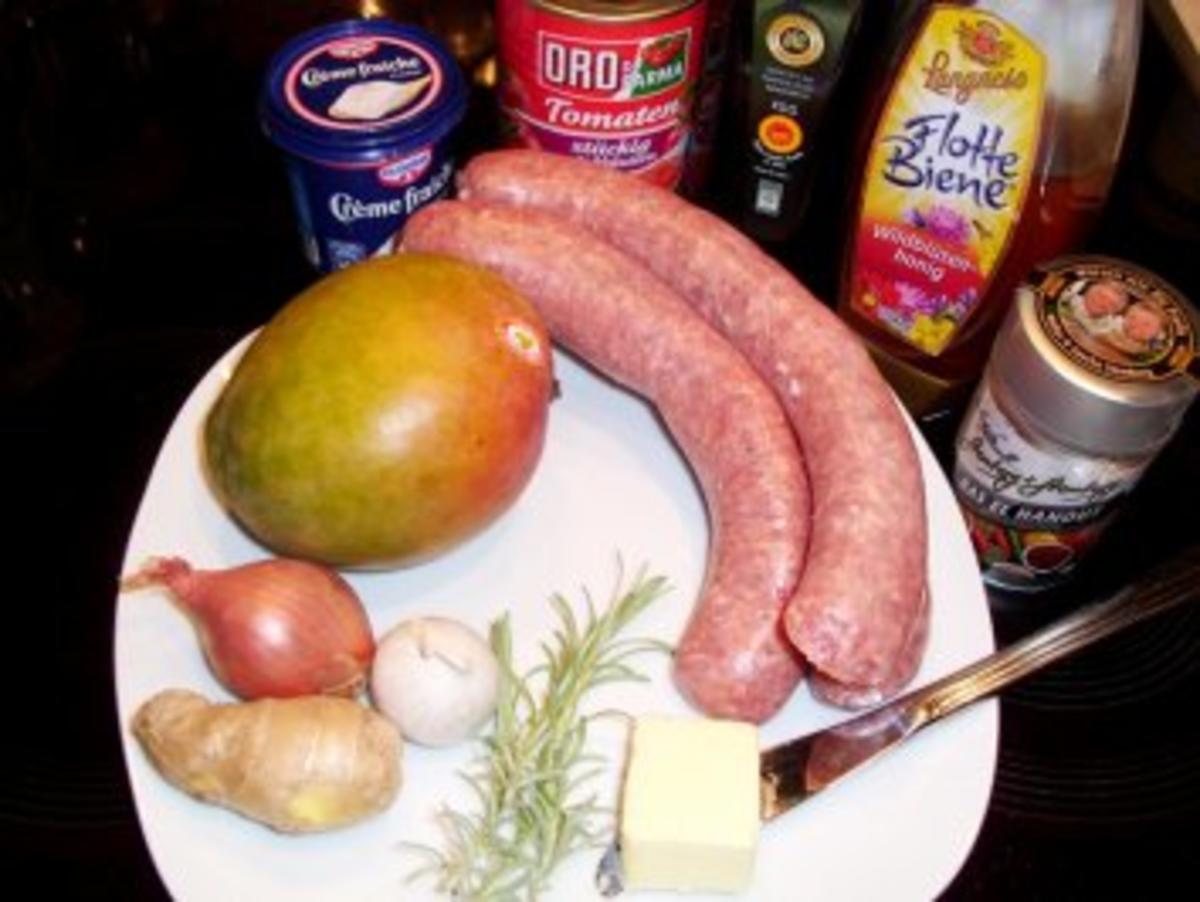 Fleisch: Bratwurst mit fruchtige Currysauce - Rezept - Bild Nr. 2