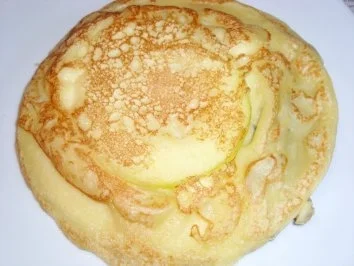 Snack: Apfelpfannkuchen mit Calvados - Rezept