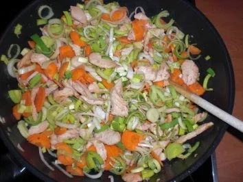 Rezept: Hähnchen-Curry mit Lauch und Möhren Bild Nr. 8 Hähnchen-Curry mit Lauch und Möhren - Rezept - Bild Nr. 8