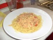 Meerresfrüchte mit spaghetti - Rezept