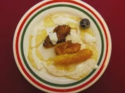 Rezept: Gebackene Mango auf Ananas-Carpaccio (Thomas Fuchsberger) Gebackene Mango auf Ananas-Carpaccio (Thomas Fuchsberger) - Rezept