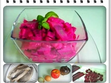 ♠  Matjessalat mit Rote Beete  ♠ - Rezept - Bild Nr. 2