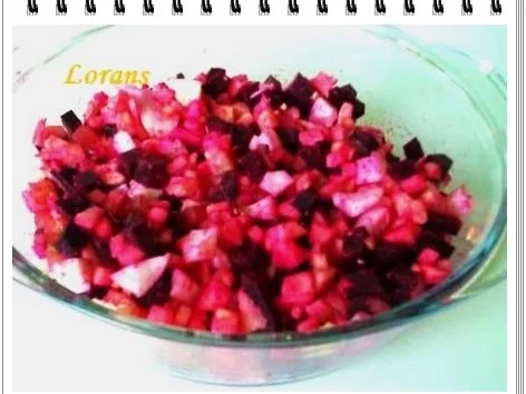 ♠  Matjessalat mit Rote Beete  ♠ - Rezept - Bild Nr. 6