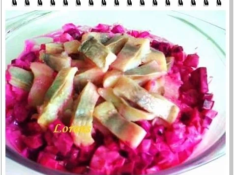 ♠  Matjessalat mit Rote Beete  ♠ - Rezept - Bild Nr. 8