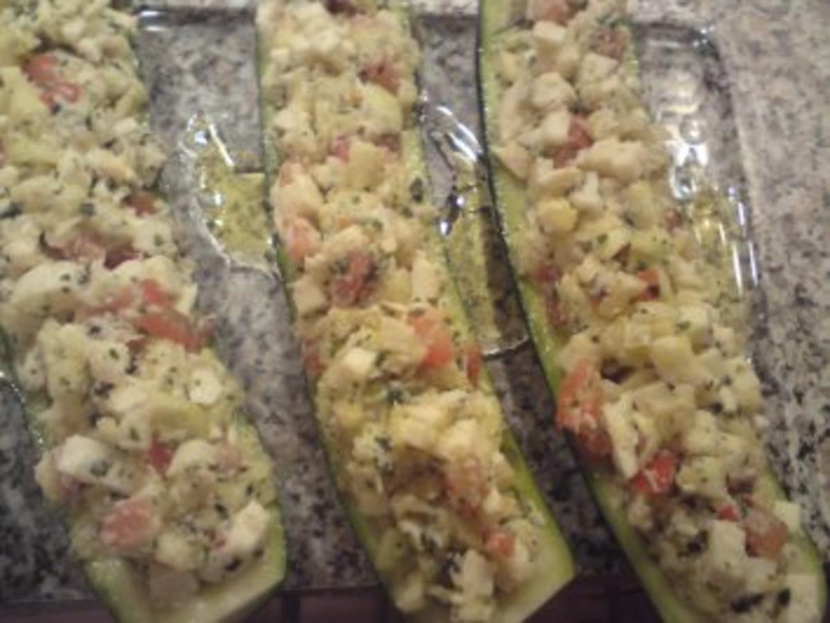 Vegetarisch, gefüllte Zucchini - Rezept - Bild Nr. 4