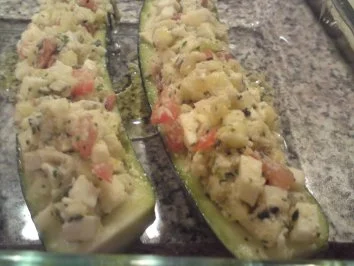 Vegetarisch, gefüllte Zucchini - Rezept - Bild Nr. 6