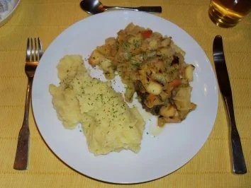 Rezept: Leber mit Apfel-Zwiebel-Häubchen Leber mit Apfel-Zwiebel-Häubchen - Rezept