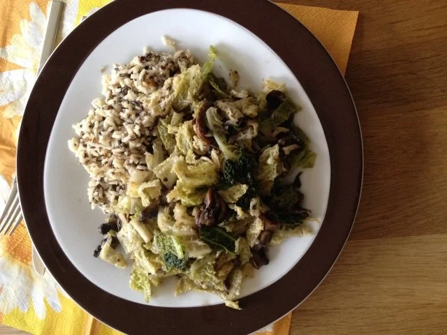 Wirsing-Champignon-Pfanne - Rezept - Bild Nr. 3