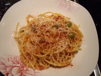 Rezept: Ziegenkäse-Carbonara Ziegenkäse-Carbonara - Rezept