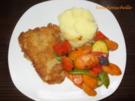 Buntes Gemüse mit Kartoffelstampf und Fisch - Rezept