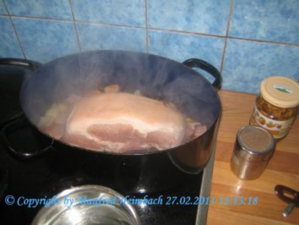 Fleisch – Manfred’s Schweinekrustenbraten in Pfifferlingsrahm - Rezept - Bild Nr. 4