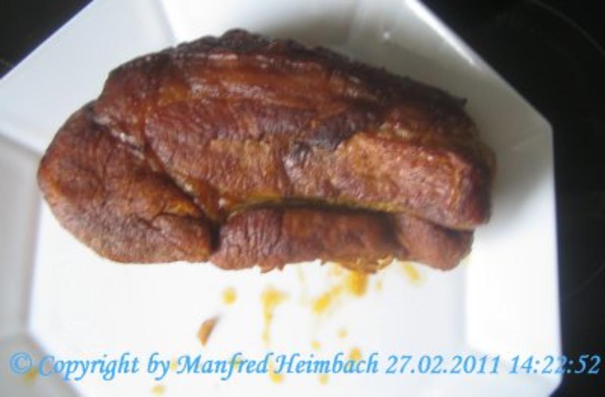 Fleisch – Manfred’s Schweinekrustenbraten in Pfifferlingsrahm - Rezept - Bild Nr. 2