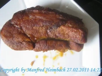 Rezept: Fleisch – Manfred’s Schweinekrustenbraten in Pfifferlingsrahm Bild Nr. 2 Fleisch – Manfred’s Schweinekrustenbraten in Pfifferlingsrahm - Rezept - Bild Nr. 2