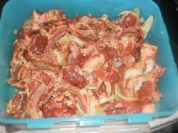 Rezept: Lamm Koteletts ~ Bohnenpäckchen ~ Rosmarinkartoffeln ~ Dipp mit Knoblauch Bild Nr. 4 Lamm Koteletts ~ Bohnenpäckchen ~ Rosmarinkartoffeln ~ Dipp mit Knoblauch - Rezept - Bild Nr. 4