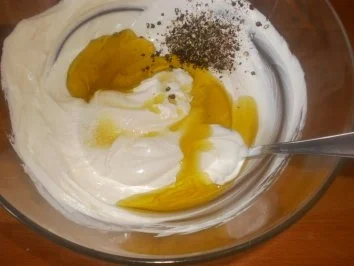 Rezept: Lamm Koteletts ~ Bohnenpäckchen ~ Rosmarinkartoffeln ~ Dipp mit Knoblauch Bild Nr. 10 Lamm Koteletts ~ Bohnenpäckchen ~ Rosmarinkartoffeln ~ Dipp mit Knoblauch - Rezept - Bild Nr. 10