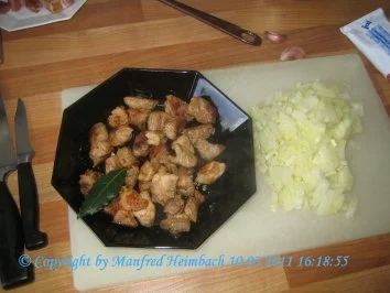 Fleisch – Schweinerahmgulasch nach Art des Hauses - Rezept - Bild Nr. 2