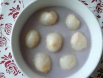 Dessert - Litschis in Rorweincreme von Kochmamma - Rezept