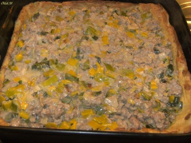 Rezept: Pikantes Backen: Porree-Hack-Kuchen Bild Nr. 7 Pikantes Backen: Porree-Hack-Kuchen - Rezept - Bild Nr. 7