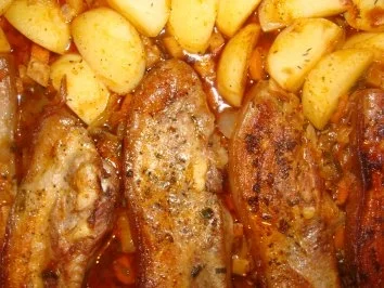 Rezept: Fleisch :-Schweinebauch in Biersauce- Bild Nr. 3 Fleisch :-Schweinebauch in Biersauce- - Rezept - Bild Nr. 3