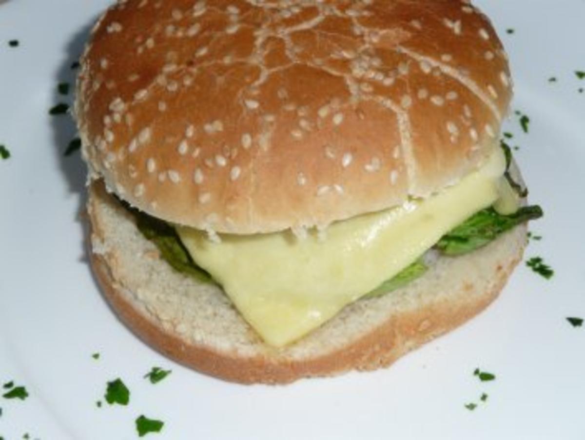 Cheeseburger ..... der schnelle Putenburger aus dem Ofen ...