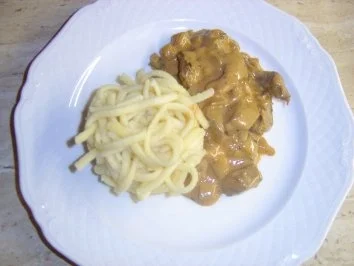 Geschnetzeltes Stroganoff Art - Rezept