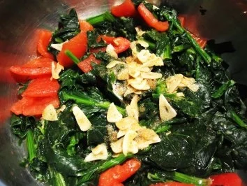 Frischer Blattspinat ... - Rezept - Bild Nr. 4
