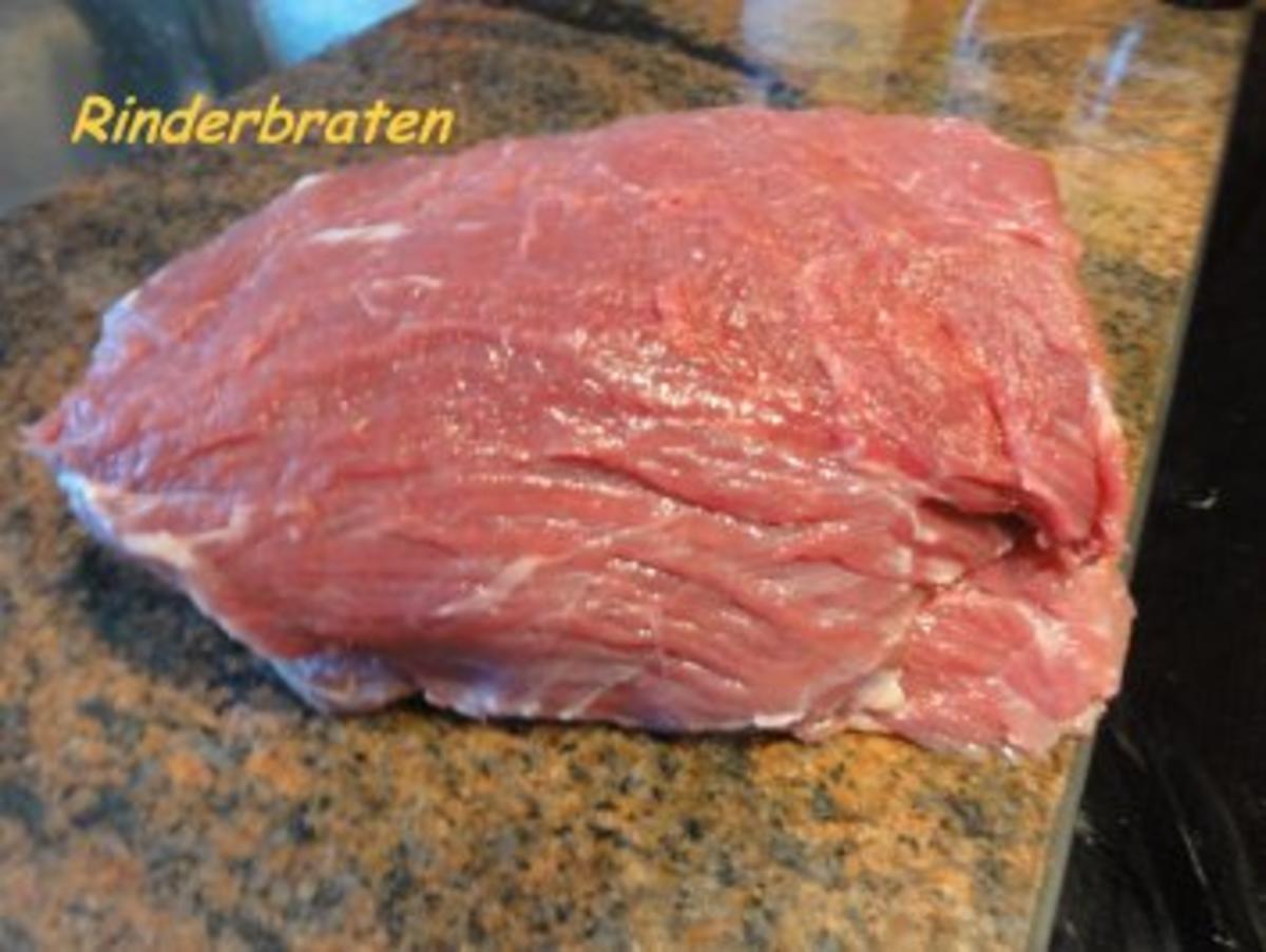 Fleisch:   RINDERBRATEN an Rotweinsauce - Rezept - Bild Nr. 2