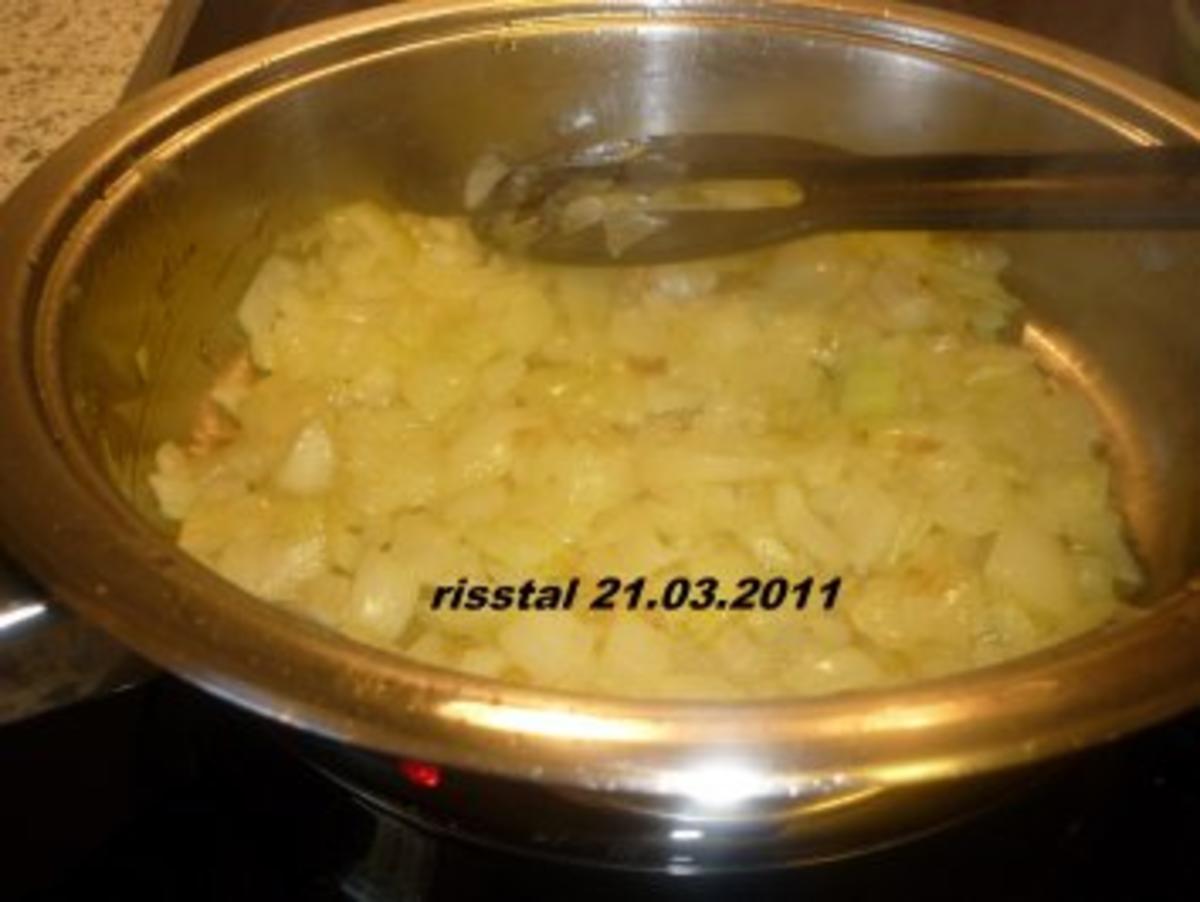 Putenschnitzel mit Zwiebel - Käsepüree  überbacken - Rezept - Bild Nr. 4