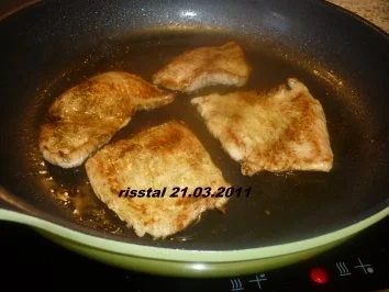 Putenschnitzel mit Zwiebel - Käsepüree  überbacken - Rezept - Bild Nr. 5