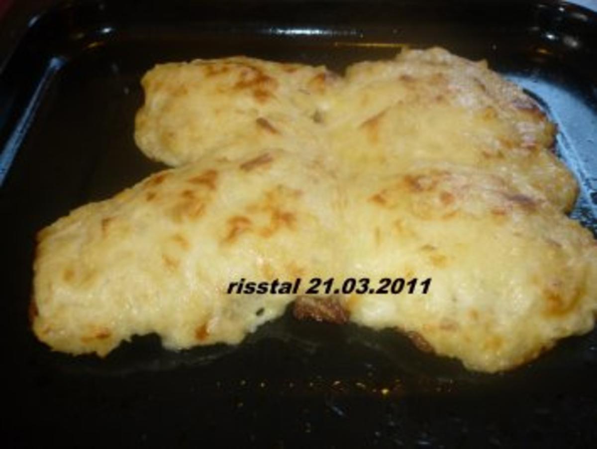 Putenschnitzel mit Zwiebel - Käsepüree  überbacken - Rezept - Bild Nr. 7