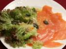 Lachs an Salat mit Orangen-Whisky-Vinaigrette - Fisherman’s pride - Rezept