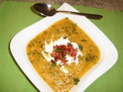 Rezept: Pastinaken-Butternut-Apfelsuppe Pastinaken-Butternut-Apfelsuppe - Rezept
