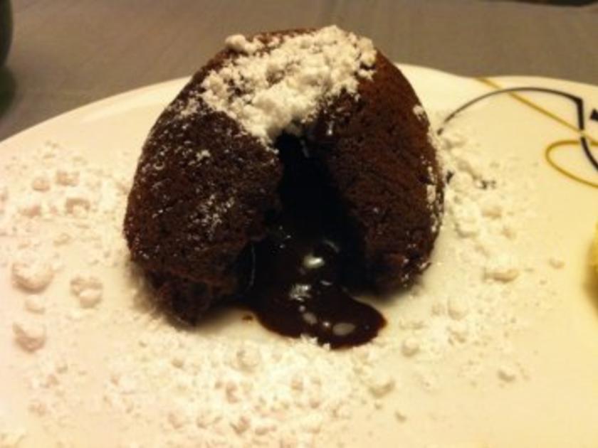 flüssiger Schokokuchen